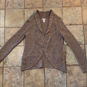 Brown sweater cardigan
